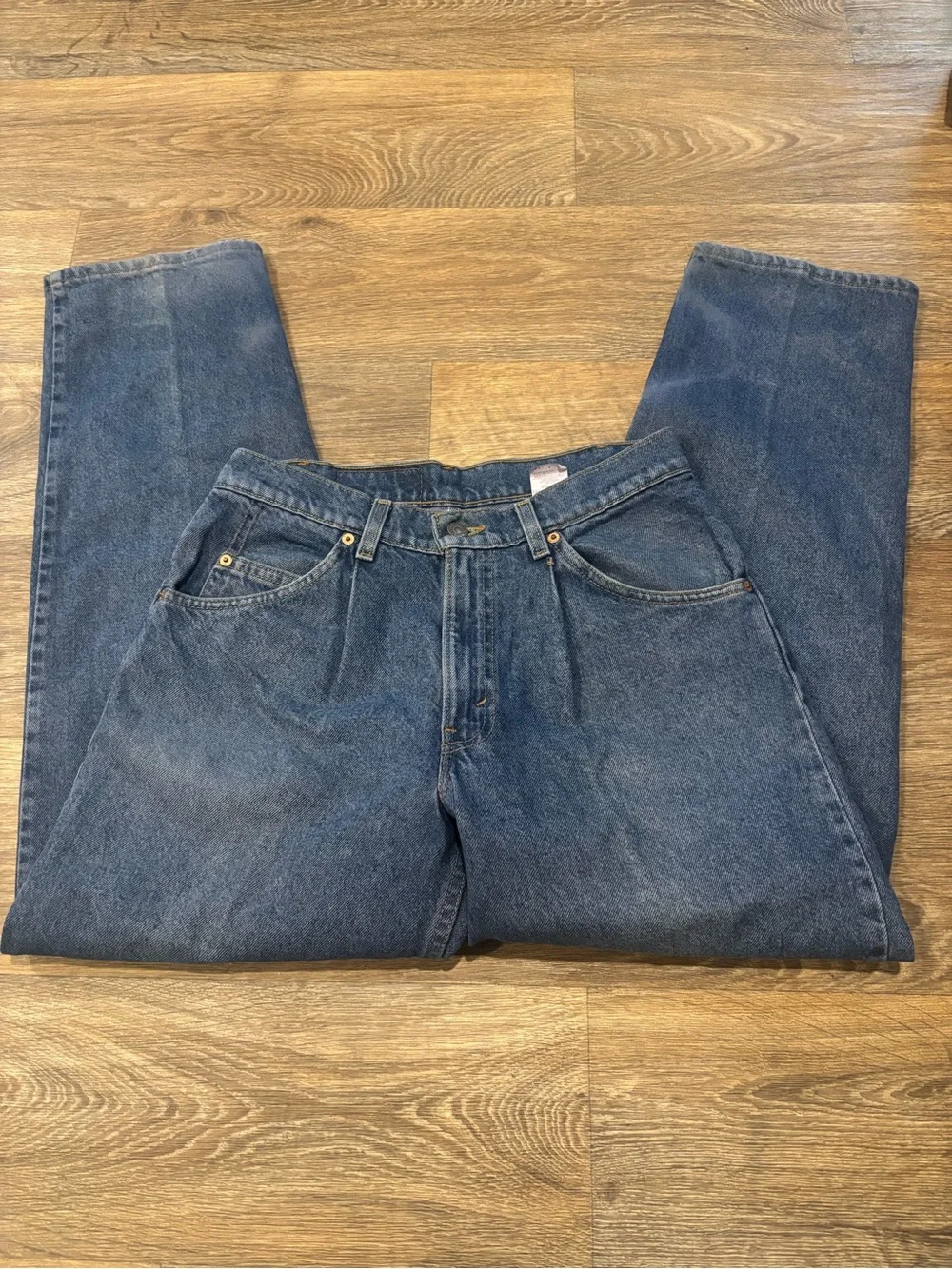 Vintage 90s Levi’s 580 Orange Tab Baggy Tapered Jeans USA 30x30